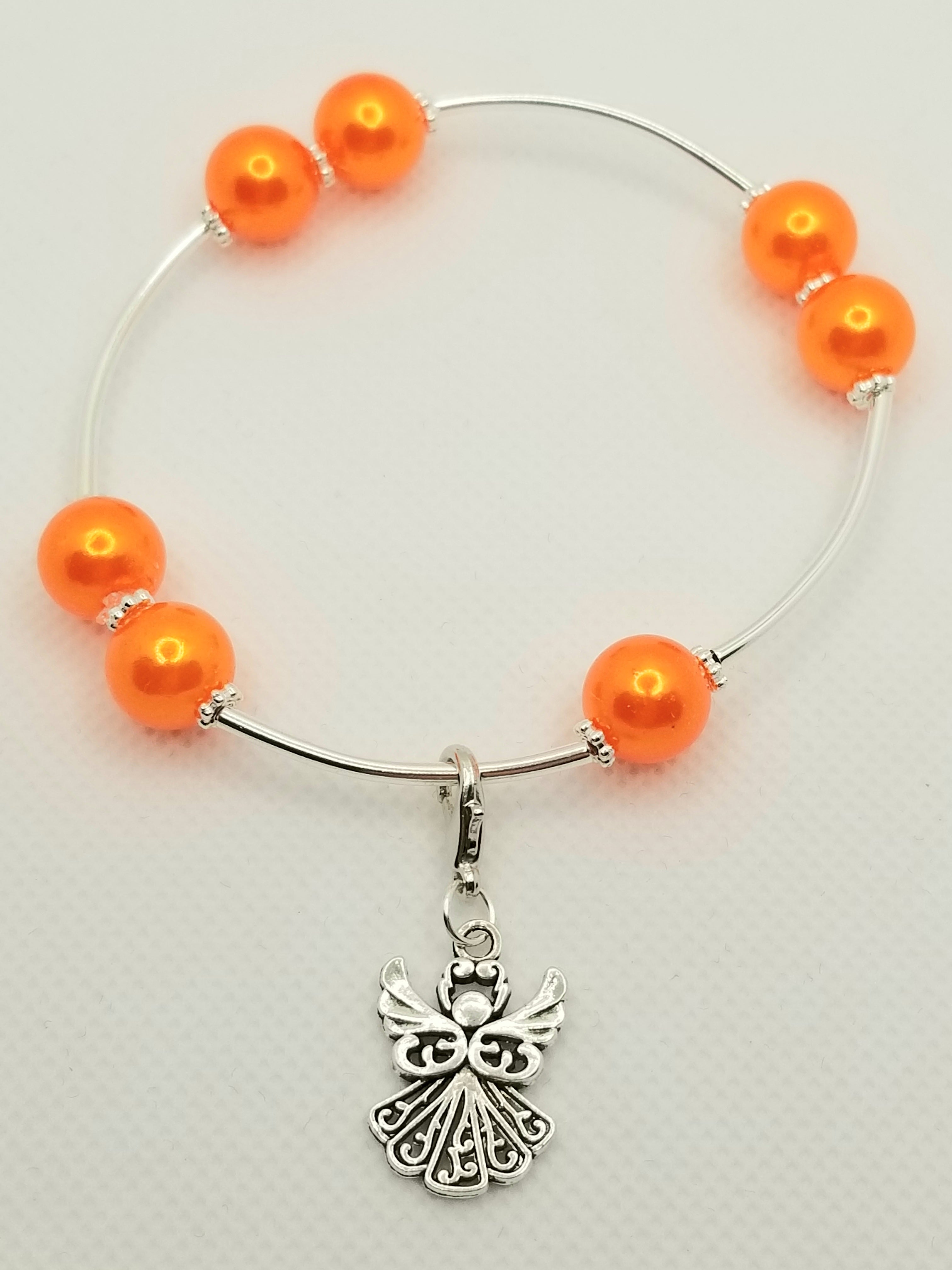 Glistening Orange Bracelet (faith-based)