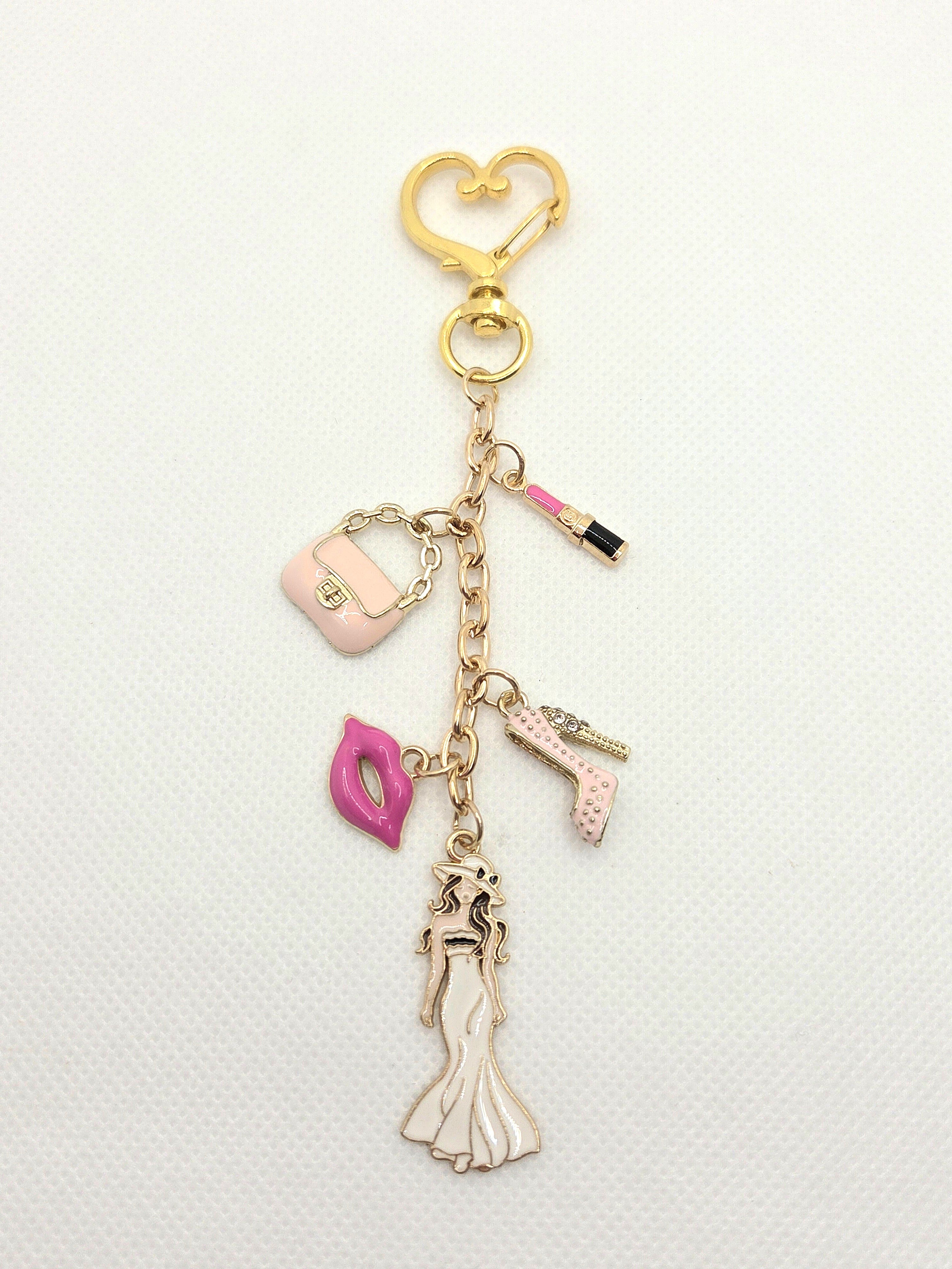 JUST FOR FUN BUNDLE: Whimsical Multi-Charm Clutter Keychain