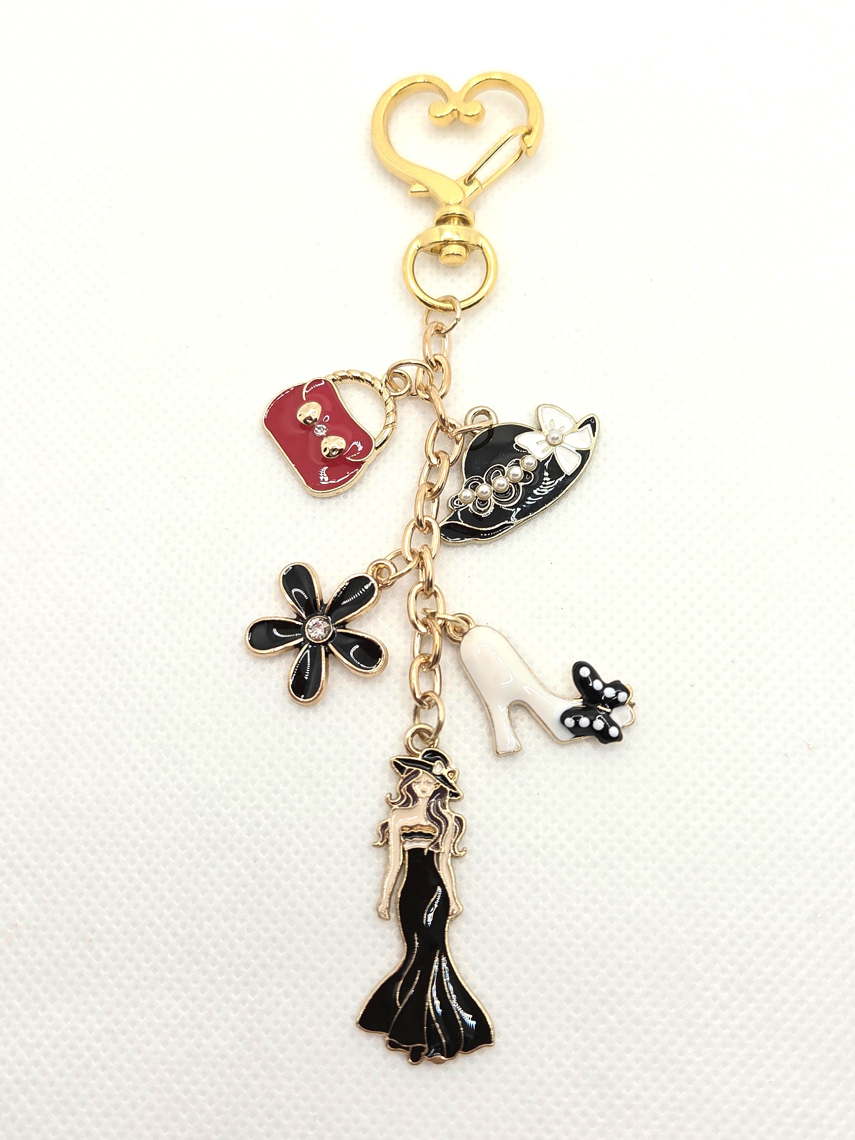 JUST FOR FUN BUNDLE: Whimsical Multi-Charm Clutter Keychain