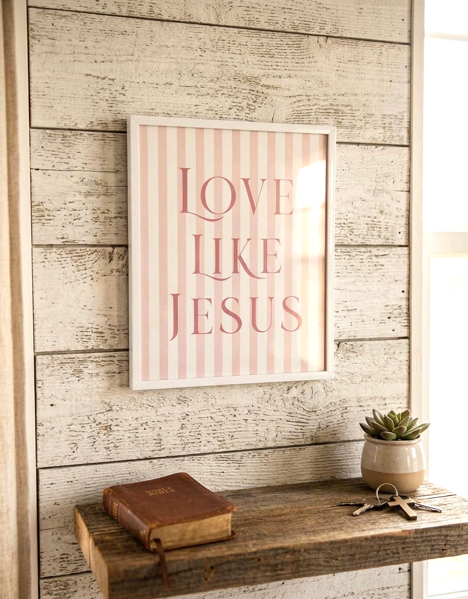 "Love Like Jesus" Framed Art Print (8"x10")
