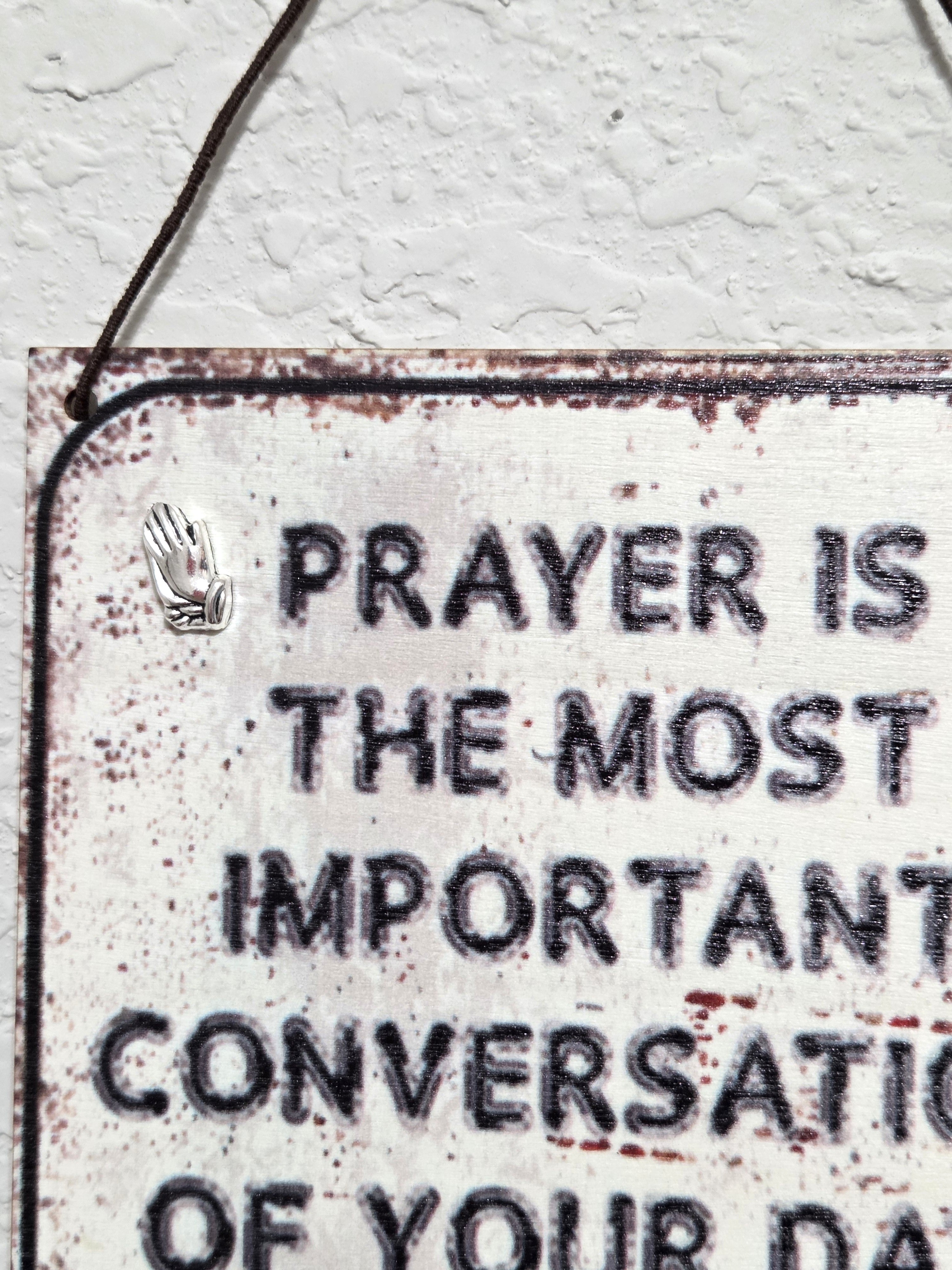 Faith-Based - Prayer: Take It To God Vintage-Style Mini Sign