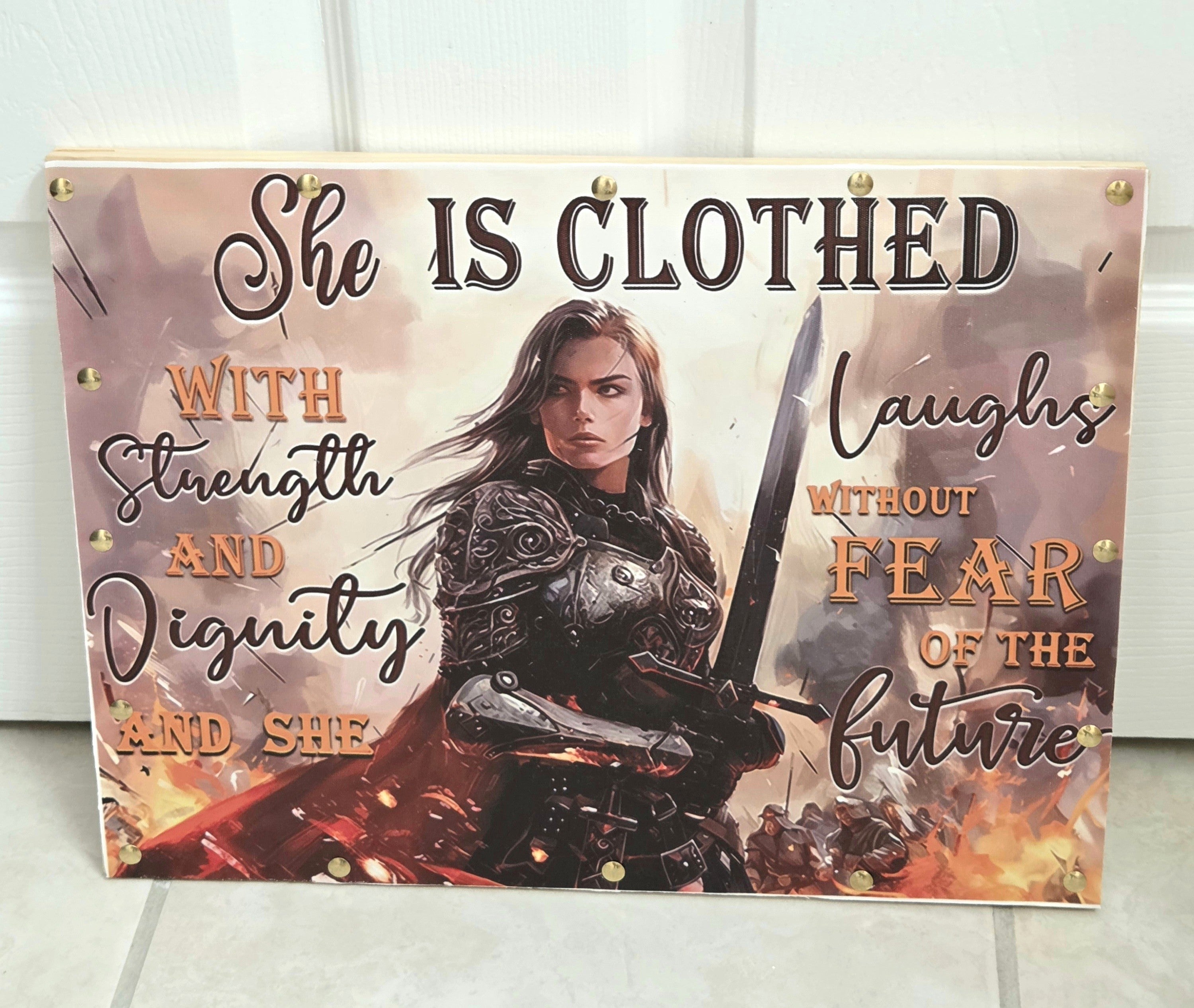 "She is clothed with strength and dignity; she can laugh at the days to come." — Proverbs 31:25
