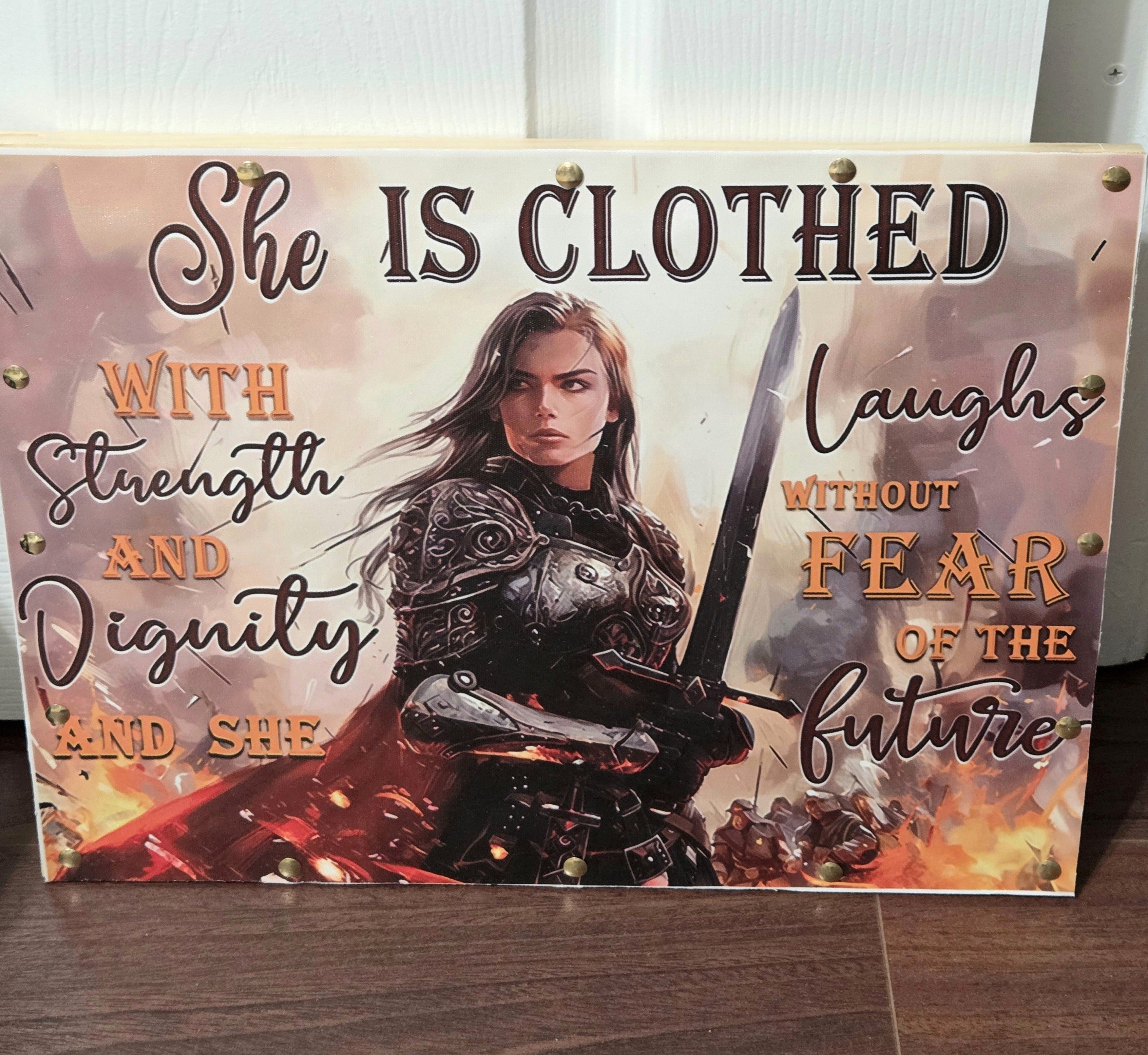 "She is clothed with strength and dignity; she can laugh at the days to come." — Proverbs 31:25