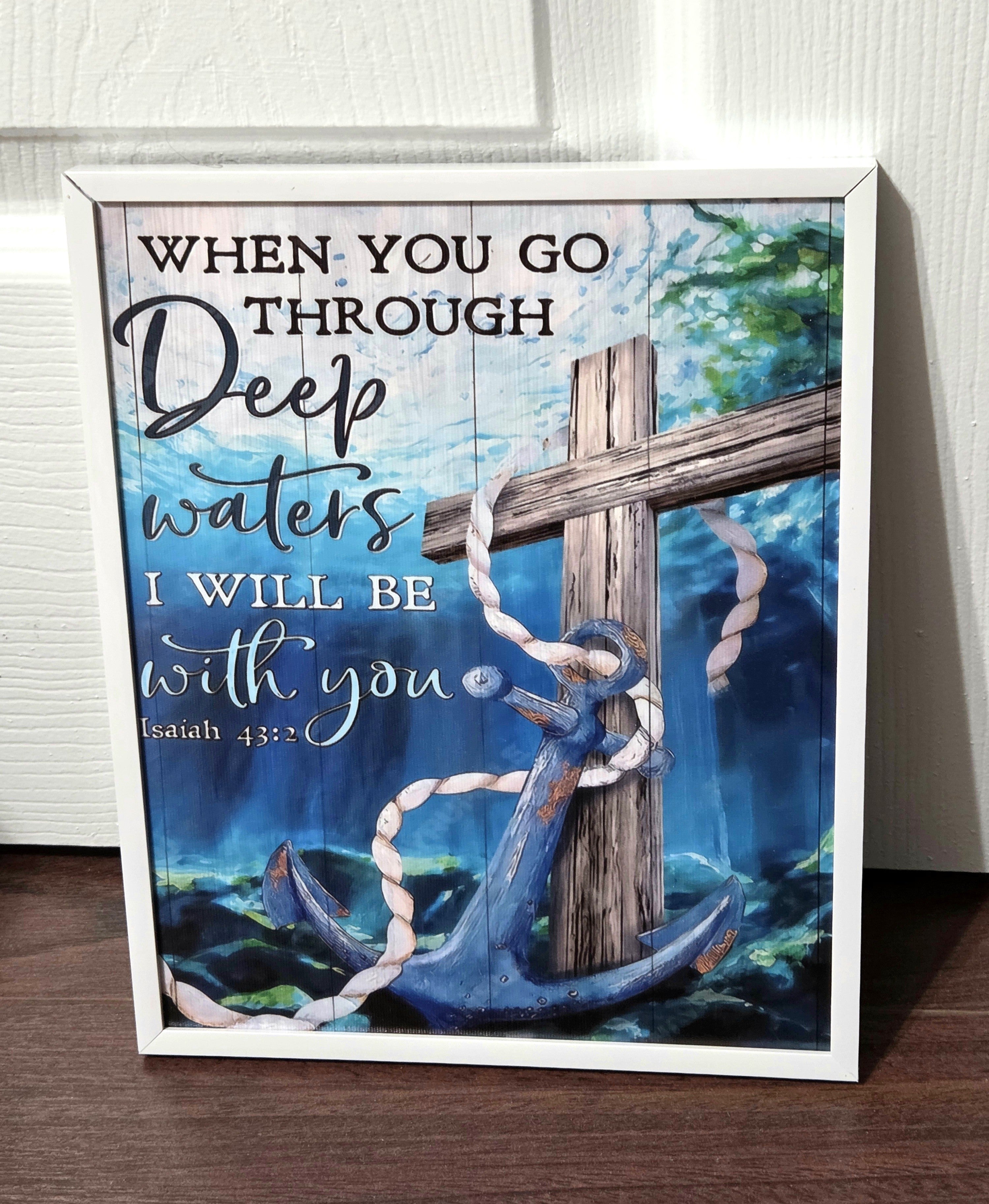 Comfort in the Midst of the Storm Framed Canvas Painting